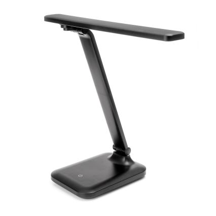 Lâmpada de mesa LED regulável por toque com porta USB REMUS LED/5W/230V preta
