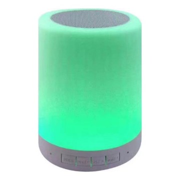 Lâmpada de mesa LED RGB com altifalante LED/5V