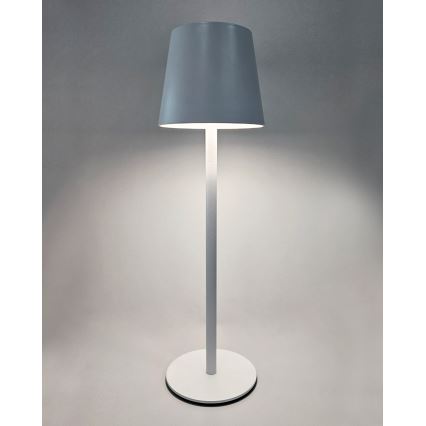 Lâmpada de mesa LED tátil regulável LED/5W/5V USB 1200 mAh branca