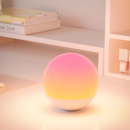 Lâmpada de mesa LED tátil dimmerizável CANDY LED/5V 1200 mAh multicolor