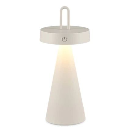 Lâmpada de mesa tátil LED para exterior, recarregável e dimerizável HALO LED/1,5W/3,7V 3000 mAh IP44 cinzenta
