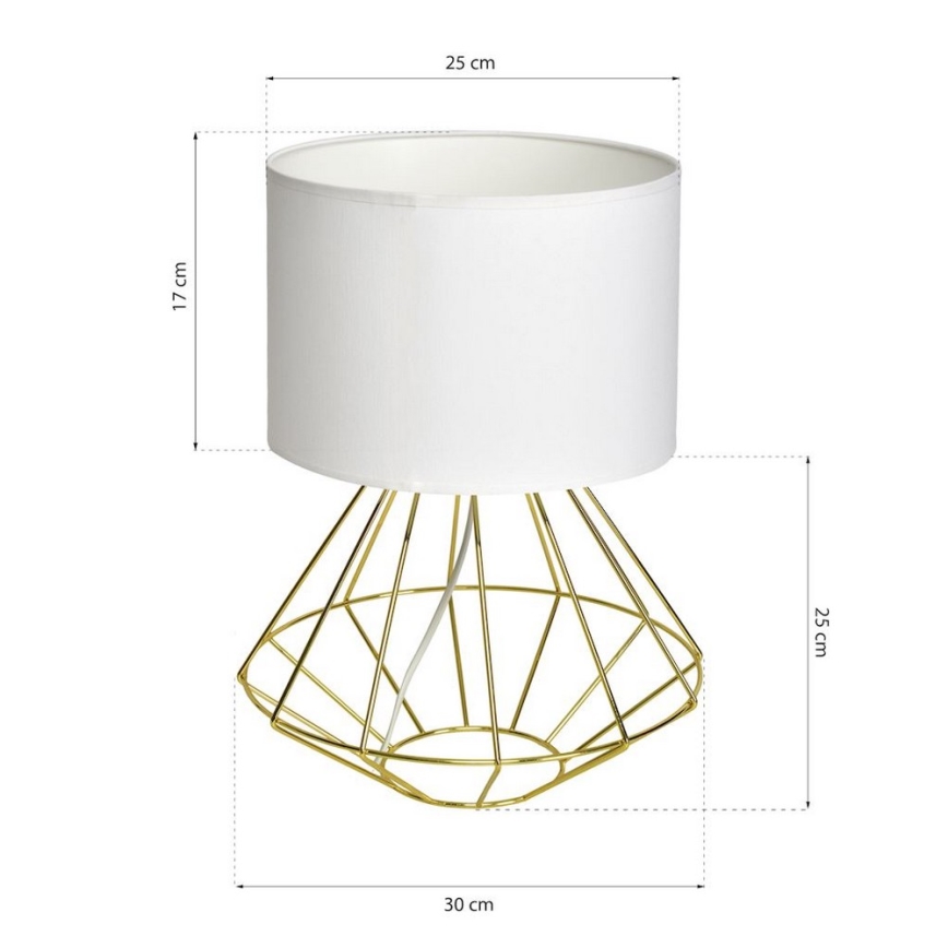 Lâmpada de mesa LUPO 1xE27/60W/230V