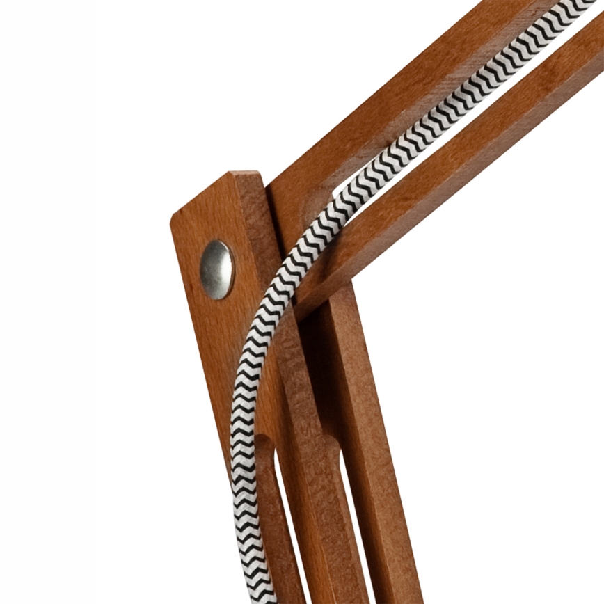 Lâmpada de mesa MARCELLO 1xE27/60W/230V faia