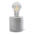 Lâmpada de mesa SALGADO 1xE27/15W/230V betão