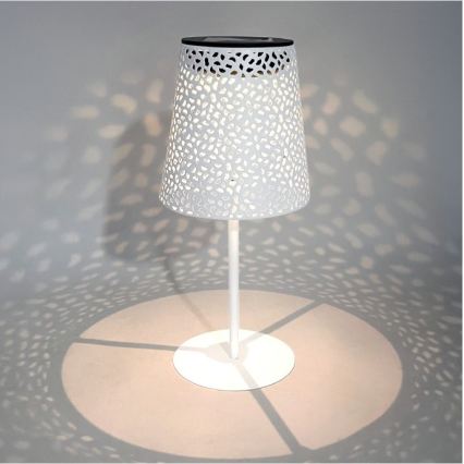Lâmpada de mesa solar LED LUVETRA LED/1xAA 4000K IP44 200 mAh branca