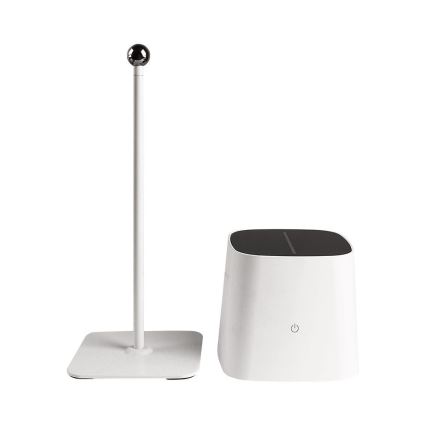 Lâmpada de mesa LED solar recarregável com toque, dimmer magnético LED/5W/5V 3000-6000K 3600 mAh IP65 branca