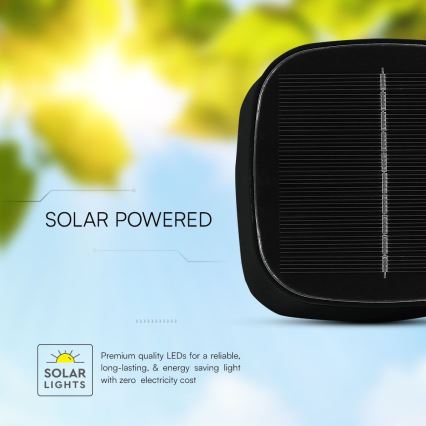 Lâmpada de mesa LED solar recarregável com dimmer, toque magnético LED/5W/5V 3000-6000K 3600 mAh IP65 preta