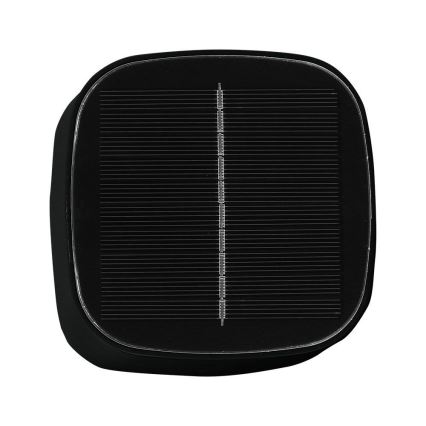 Lâmpada de mesa LED solar recarregável com dimmer, toque magnético LED/5W/5V 3000-6000K 3600 mAh IP65 preta