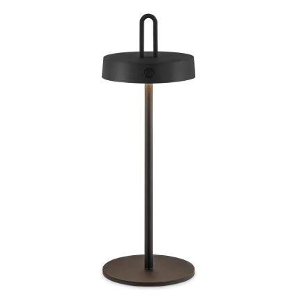 Candeeiro de mesa táctil recarregável LED regulável para exteriores SHINE LED/1,5W/3,7V 3000 mAh IP44 preto