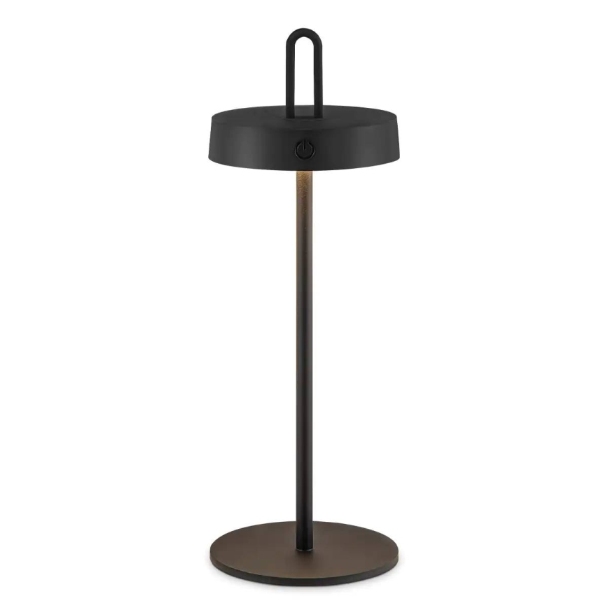 Candeeiro de mesa táctil recarregável LED regulável para exteriores SHINE LED/1,5W/3,7V 3000 mAh IP44 preto