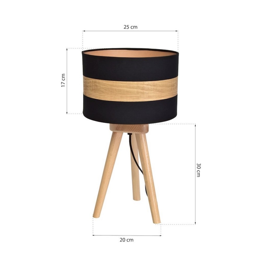 Lâmpada de mesa TERRA 1xE27/60W/230V