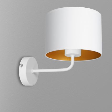Luminária de parede ARDEN 1xE27/60W/230V branca/dourada