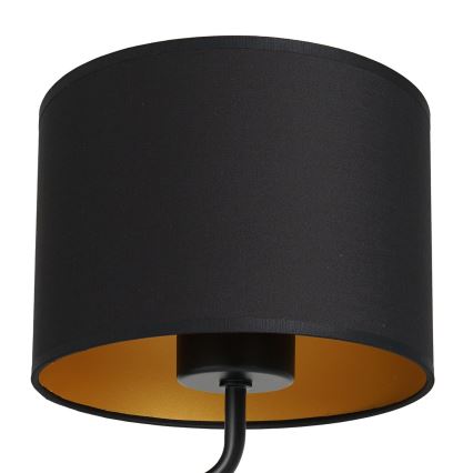 Luminária de parede ARDEN 1xE27/60W/230V preta/dourada