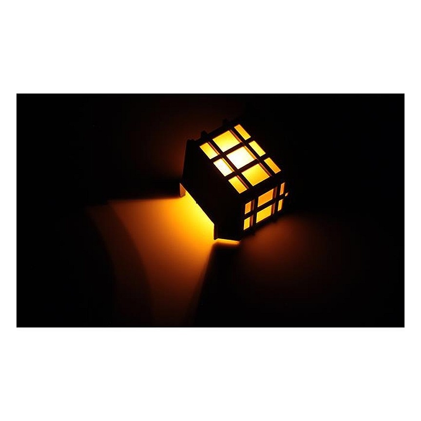 Lâmpada de parede solar LED com sensor crepuscular LED/1,2V 600 mAh IP44