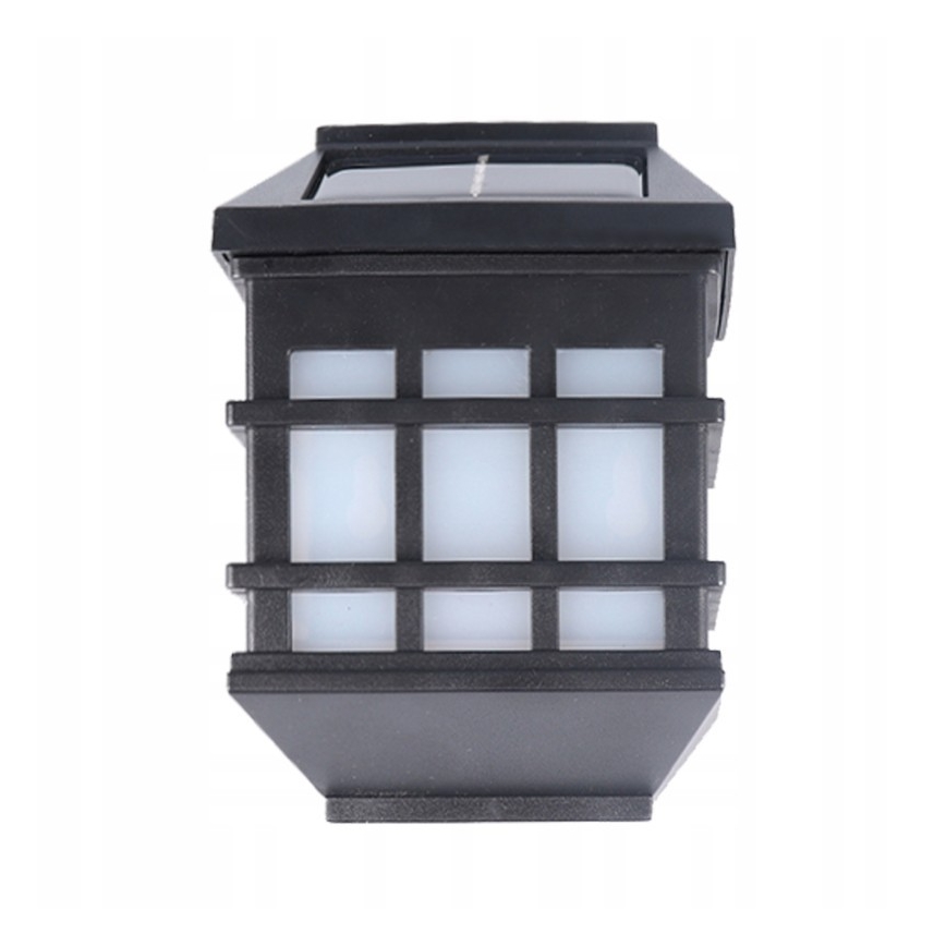 Lâmpada de parede solar LED com sensor crepuscular LED/1,2V 600 mAh IP44