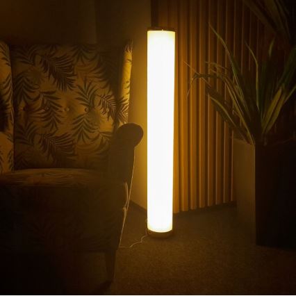 Lâmpada de pé LED RGBW regulável STELLA LED/12W/230V + comando à distância