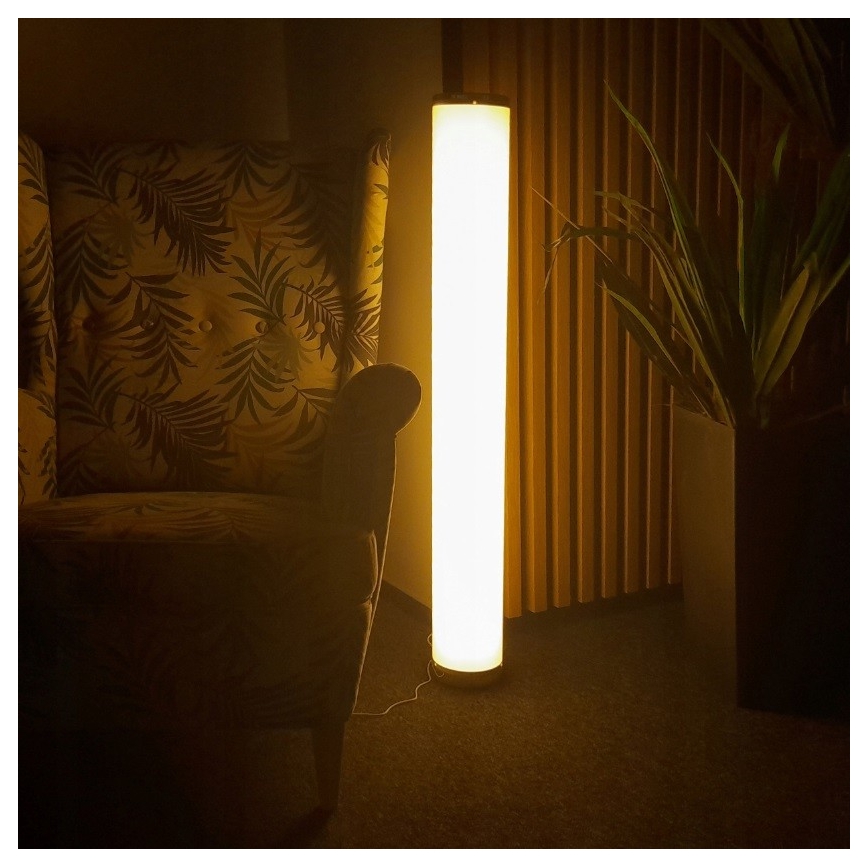 Lâmpada de pé LED RGBW regulável STELLA LED/12W/230V + comando à distância