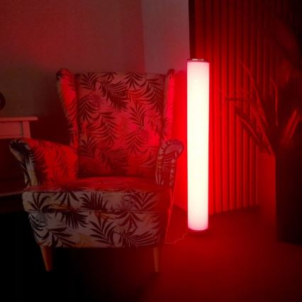 Lâmpada de pé LED RGBW regulável STELLA LED/12W/230V + comando à distância