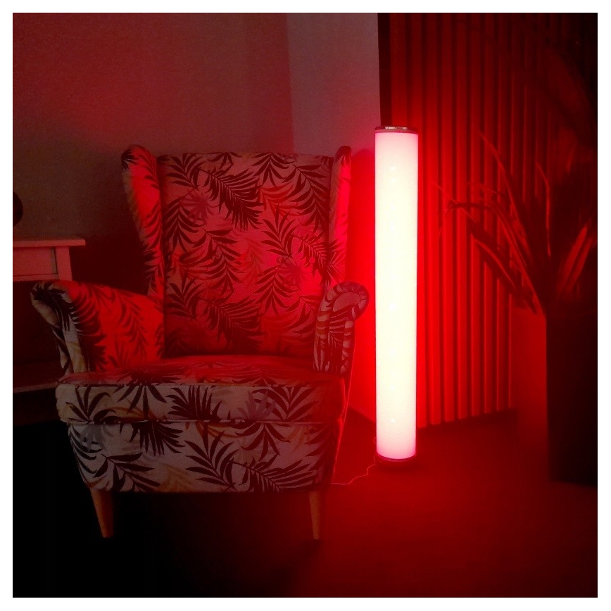 Lâmpada de pé LED RGBW regulável STELLA LED/12W/230V + comando à distância