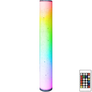 Lâmpada de pé LED RGBW regulável STELLA LED/12W/230V + comando à distância