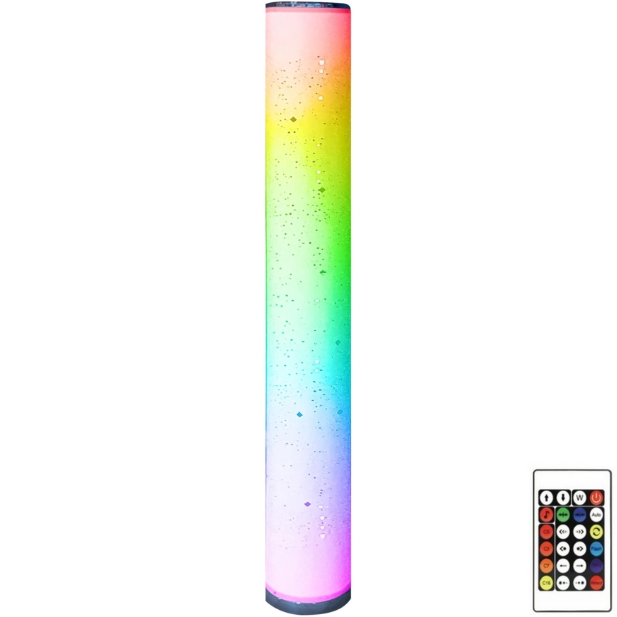 Lâmpada de pé LED RGBW regulável STELLA LED/12W/230V + comando à distância