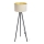 Lâmpada de pé STANDART 1xE27/60W/230V creme/wengue