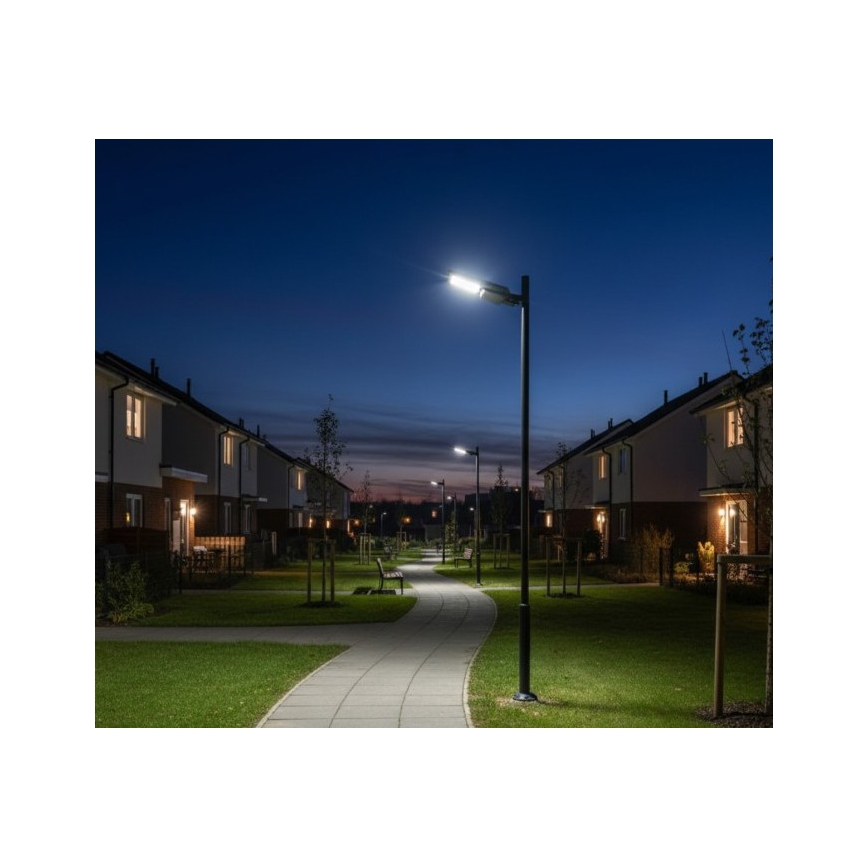 Lâmpada de rua solar LED com sensor STREET LED/20W/7,4V 3000/4000/6000K IP65 5400 mAh