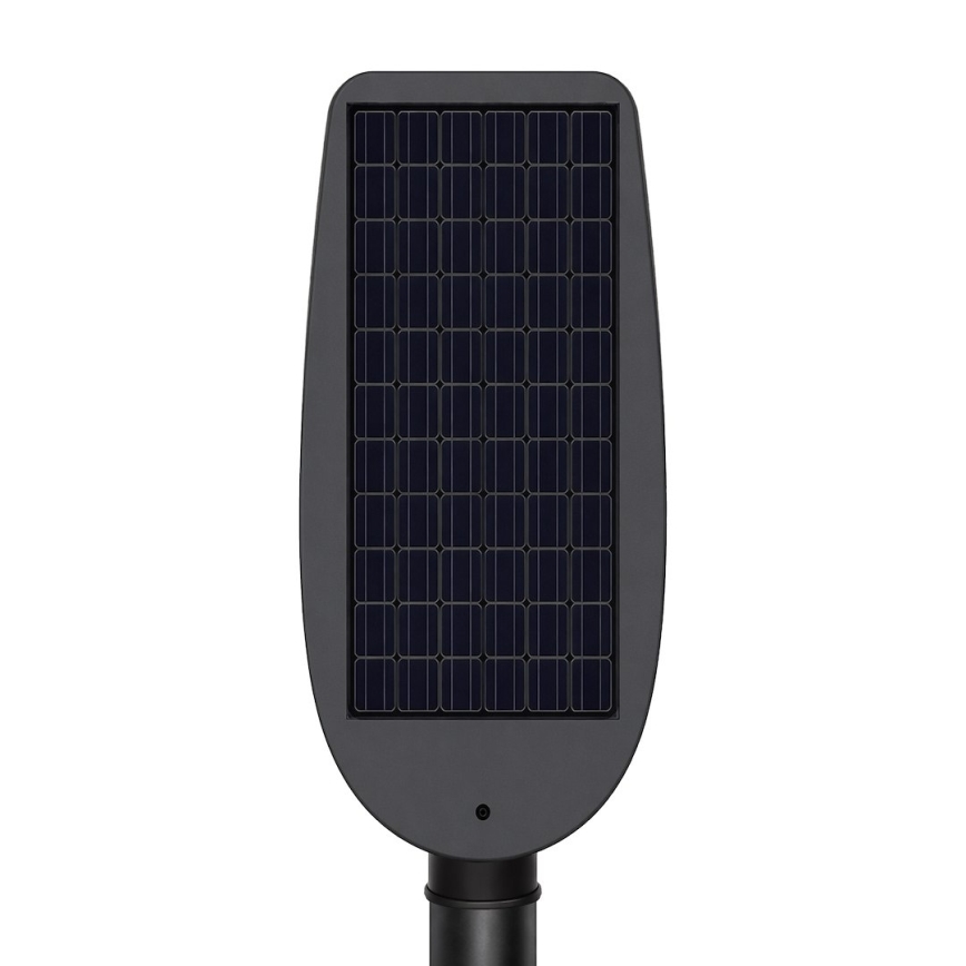 Lâmpada solar de rua LED dimerizável com sensor VENICE LED/50W/3,2V 4000 mAh IP65 preta + controlo remoto