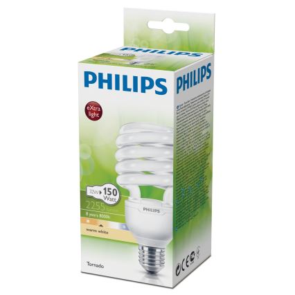 Lâmpada economizadora de energia Philips TORNADO E27/32W/230V 2700K