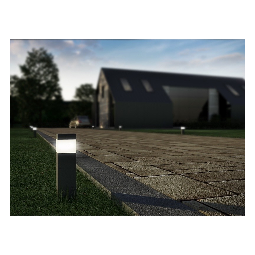 Lâmpada exterior com sensor e tomada GARD, 1x casquilho E14, máx. 60W, 230V, IP44