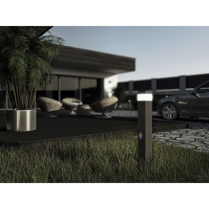 Luminária exterior com sensor e tomada GARD 1xE14/60W IP44