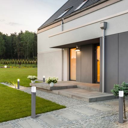 Lâmpada exterior DALLAS 1xE27/12W/230V IP44 60 cm antracite