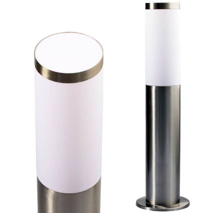 Candeeiro exterior LED RGBW regulável LIVIA 1xE27/6,5W/230V 2700-6500K Wi-Fi 45 cm IP44 prateado