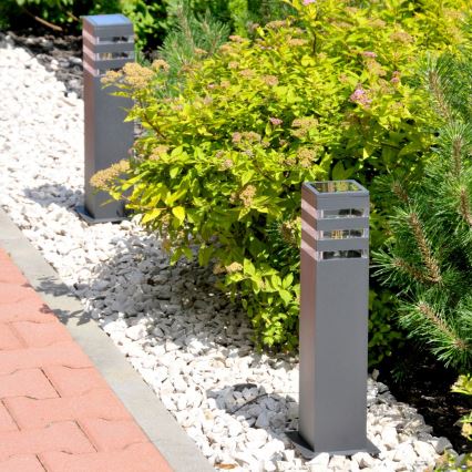 Luminária LED RGBW regulável para exterior TEKSAS 1xE27/12W/230V 2700-6500K Wi-Fi 44 cm IP44 antracite