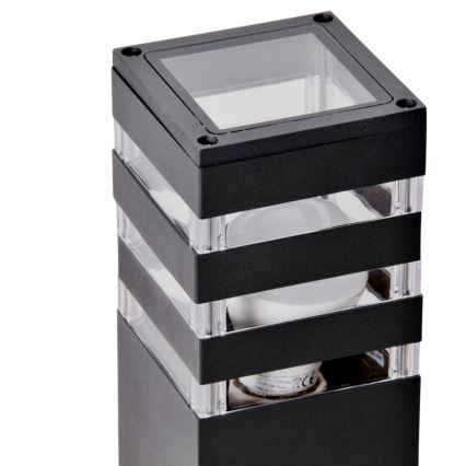 Luminária LED RGBW regulável para exterior TEKSAS 1xE27/12W/230V 2700-6500K Wi-Fi 44 cm IP44 antracite