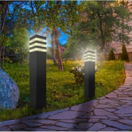 Lâmpada exterior TEKSAS 1xE27/12W/230V IP44 44 cm antracite