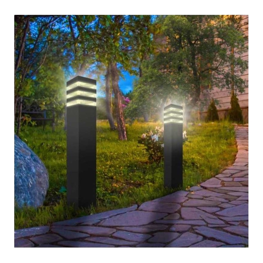 Lâmpada exterior TEKSAS 1xE27/12W/230V IP44 44 cm antracite