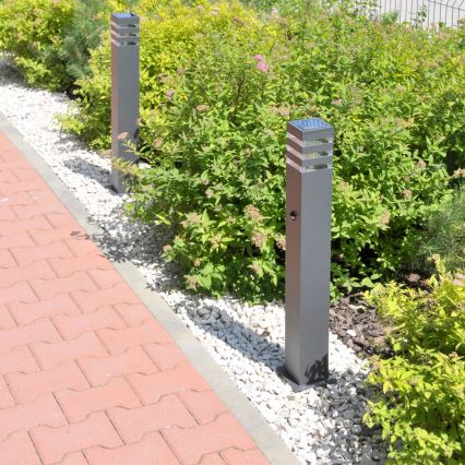 Lâmpada exterior com sensor TEKSAS 1xE27/12W/230V IP44 74 cm antracite