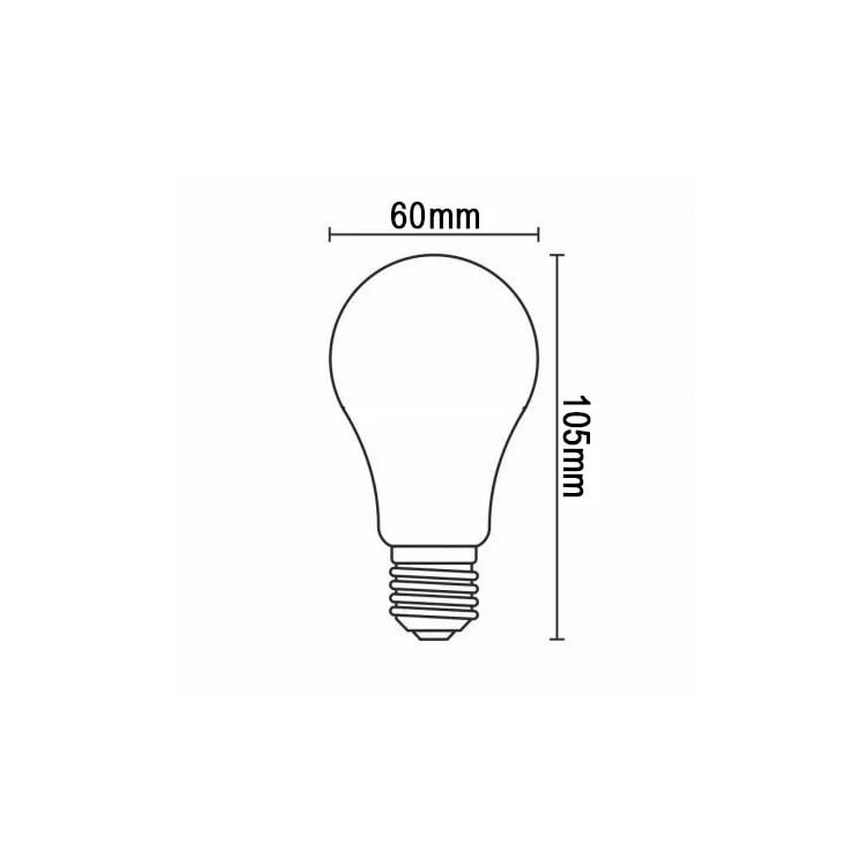Lâmpada FILAMENTO LED SHAPE A60 E27/4W/230V 1800K azul