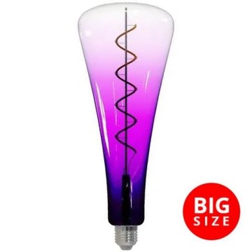Lâmpada FILAMENTO LED SHAPE T110 E27/5W/230V 1800MK roxo
