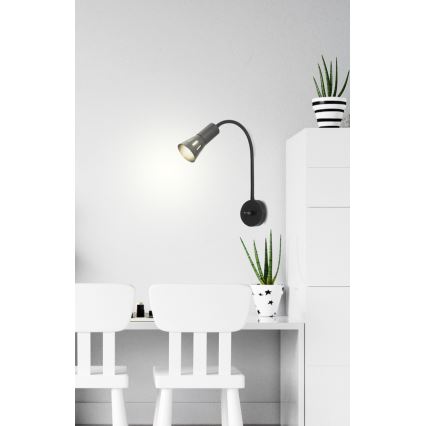 Candeeiro flexível ARENA 1xE14/40W/230V preto
