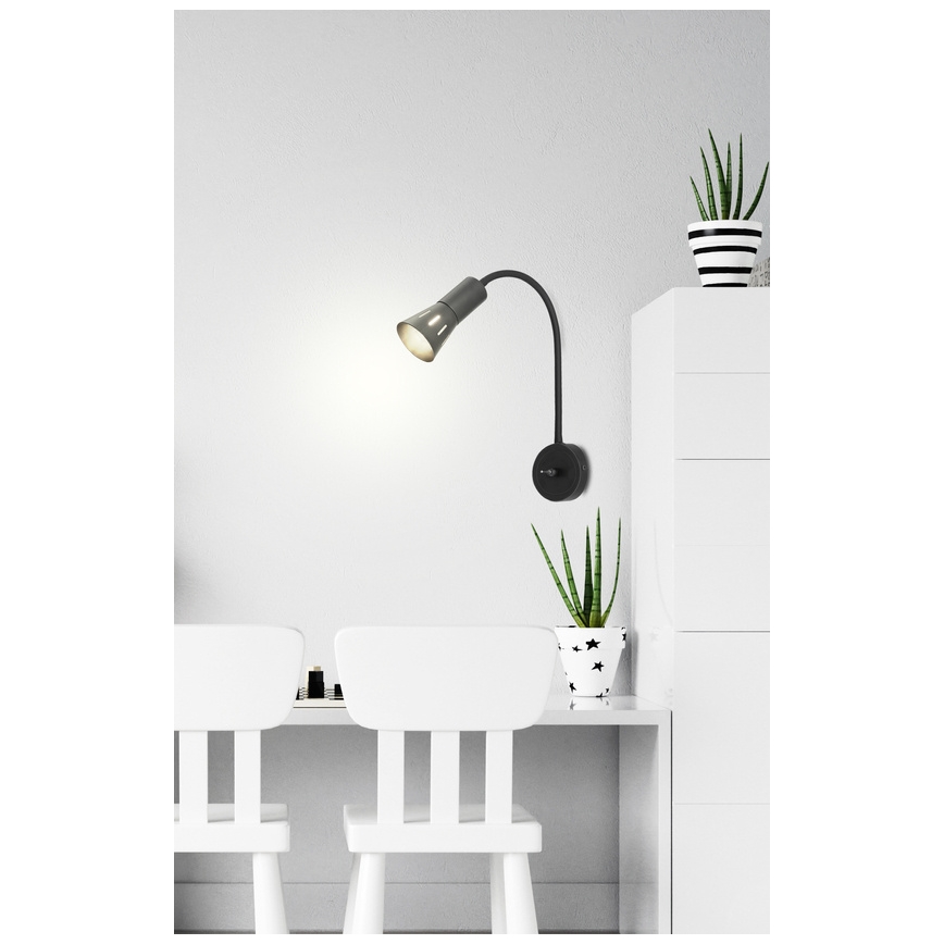 Candeeiro flexível ARENA 1xE14/40W/230V preto