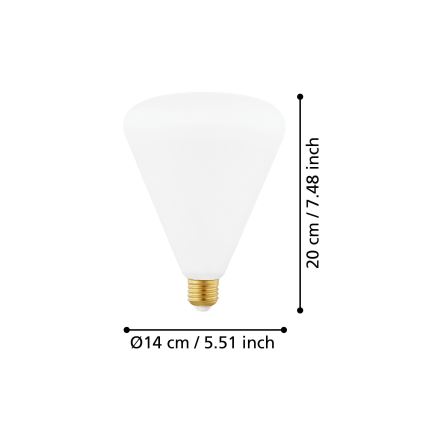 Lâmpada fosca LED E27/4W/230V 2700K - Eglo