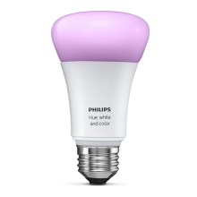 Lâmpada fosca LED Philips Hue WHITE AND COLOR AMBIANCE 1xE27/10W/230V