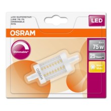Lâmpada fosca LED R7s/8W/230V 2700K - Osram
