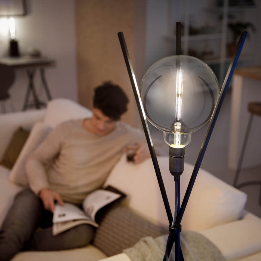 Lâmpada fosca LED SMOKY VINTAGE Philips A160 E27/6,5W/230V 4000K