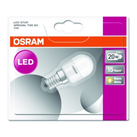 Lâmpada Frigorífica LED ESTRELA E14/2,3W/230V 2700K - Osram