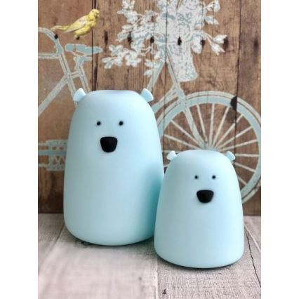 Luminária Infantil LED RGB Touch Urso LED/0,8W/5V branca + USB