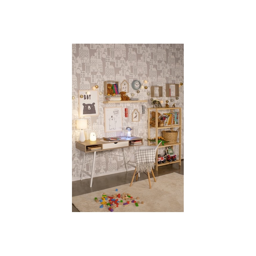 Luminária Infantil LED RGB Touch Urso LED/0,8W/5V branca + USB