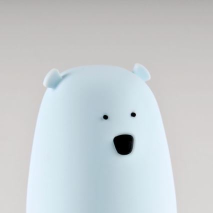 Luminária Infantil de Toque LED RGB URSO LED/0,8W/5V azul